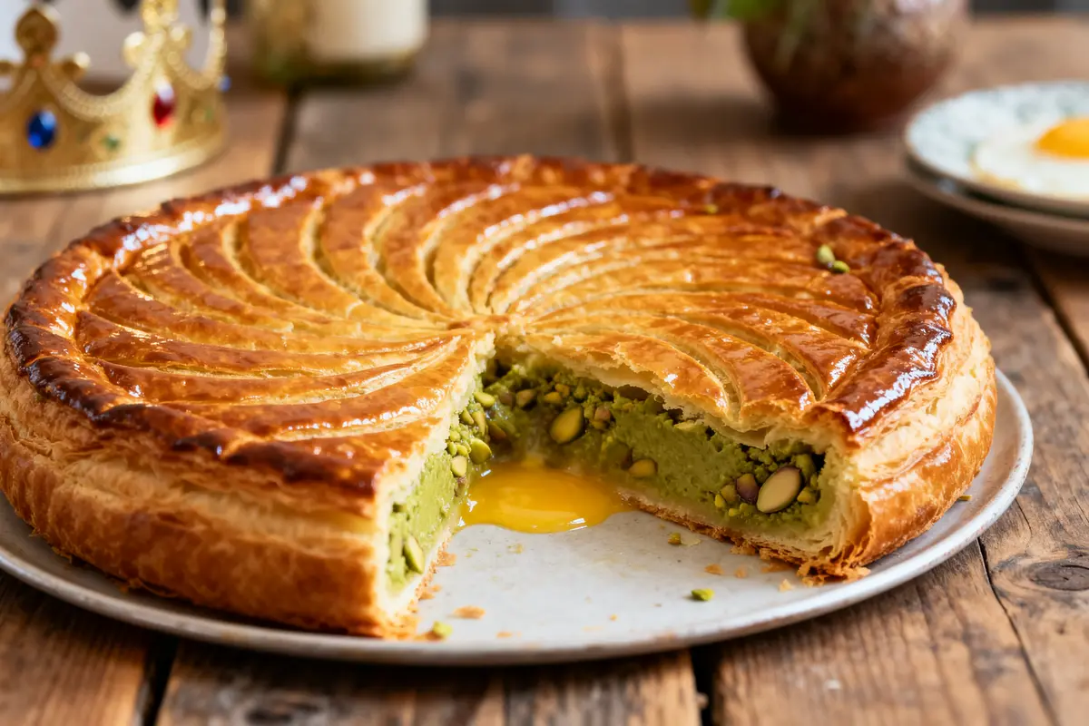 Galette des rois à la pistache : Recette facile et gourmande