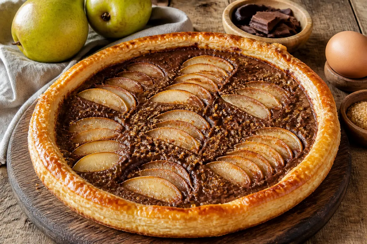 Tarte chocolat poire : Recette facile et délicieuse à tester !